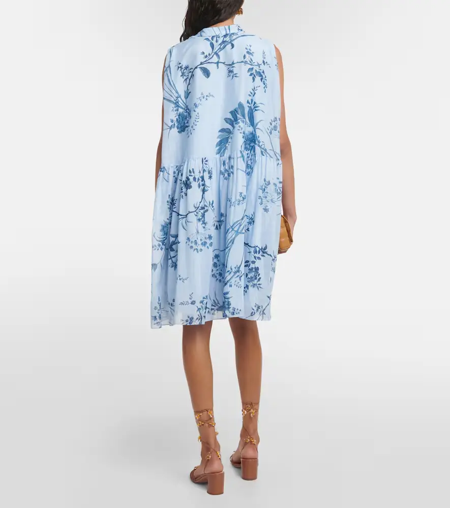 Erdem Printed cotton silk voile minidress | Thumbnail 3