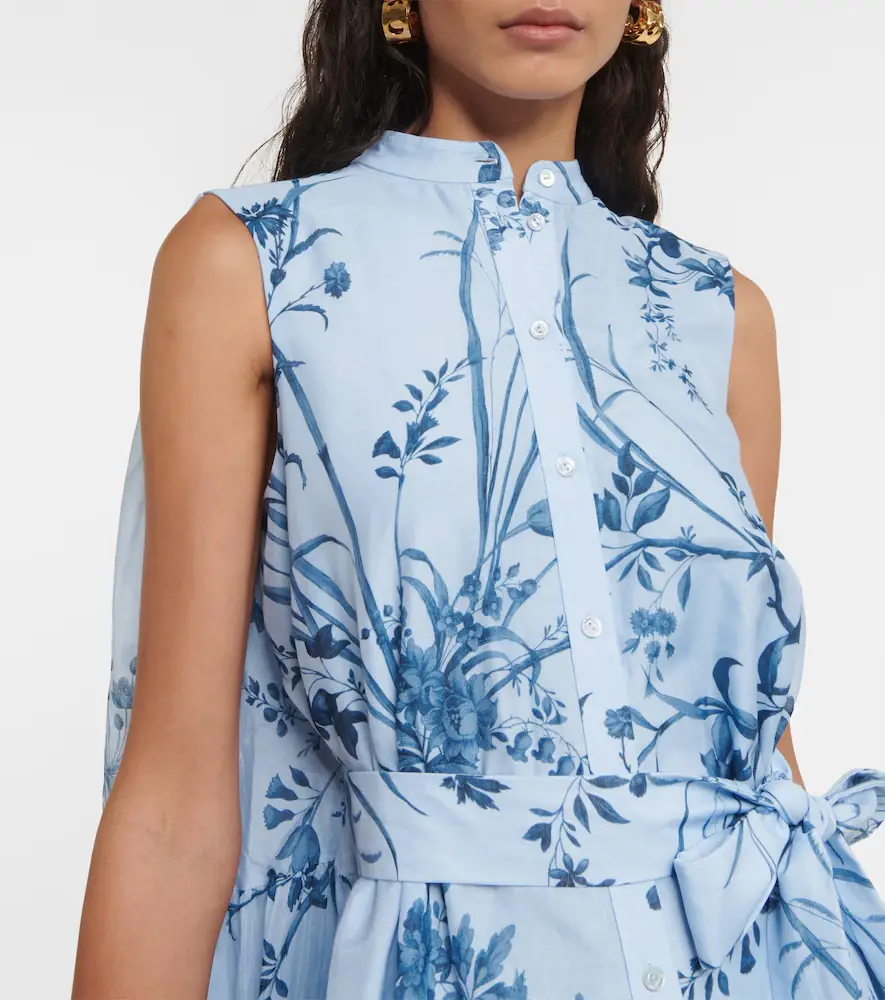Erdem Printed cotton silk voile minidress | Thumbnail 5