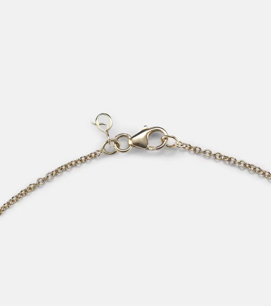 Octavia Elizabeth 18kt gold necklace with blue sapphire | Thumbnail 2