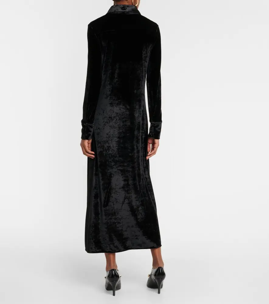 Jil Sander Velvet shirt dress | Thumbnail 4