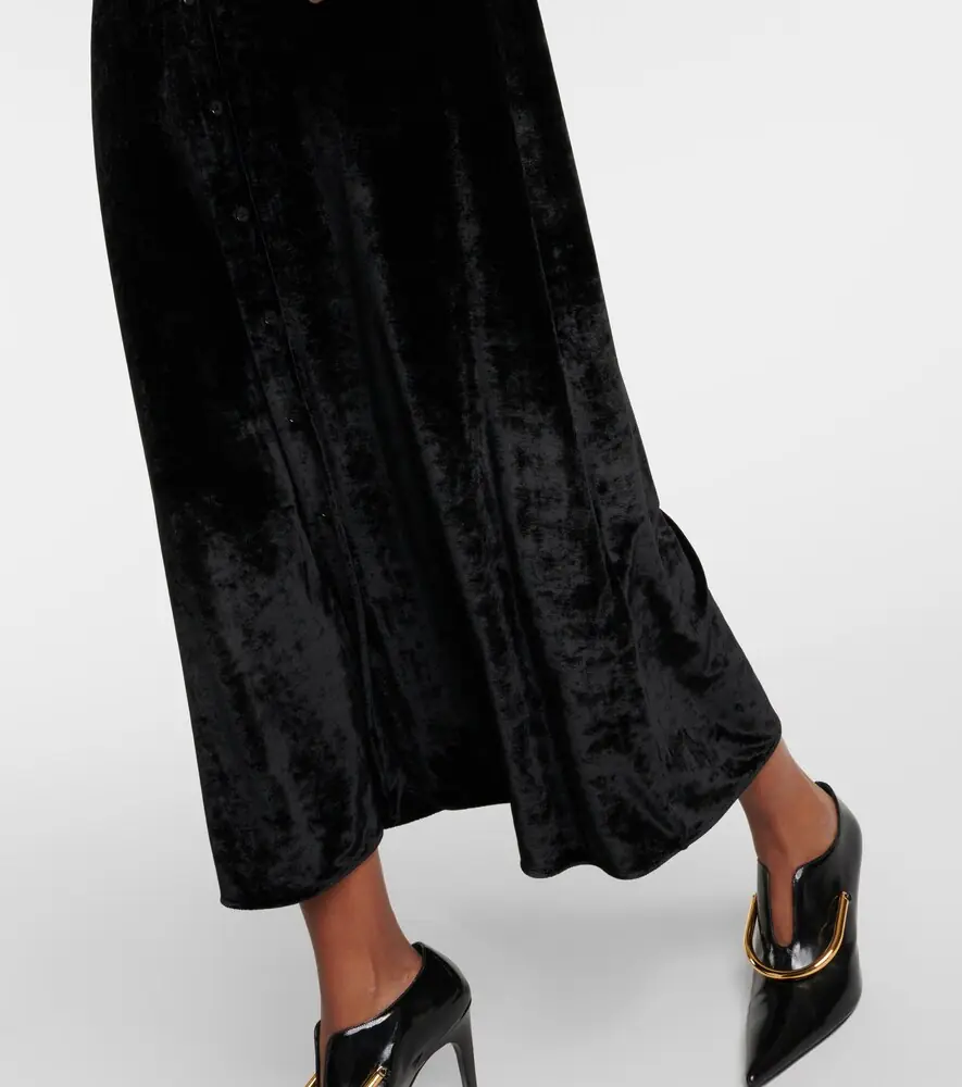 Jil Sander Velvet shirt dress | Thumbnail 5
