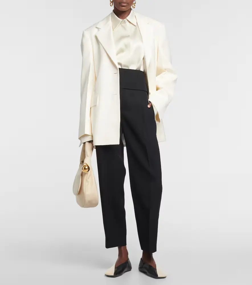 Jil Sander High-rise wool wide-leg pants | Thumbnail 3 Jil Sander High-rise wool wide-leg pants | Thumbnail 3
