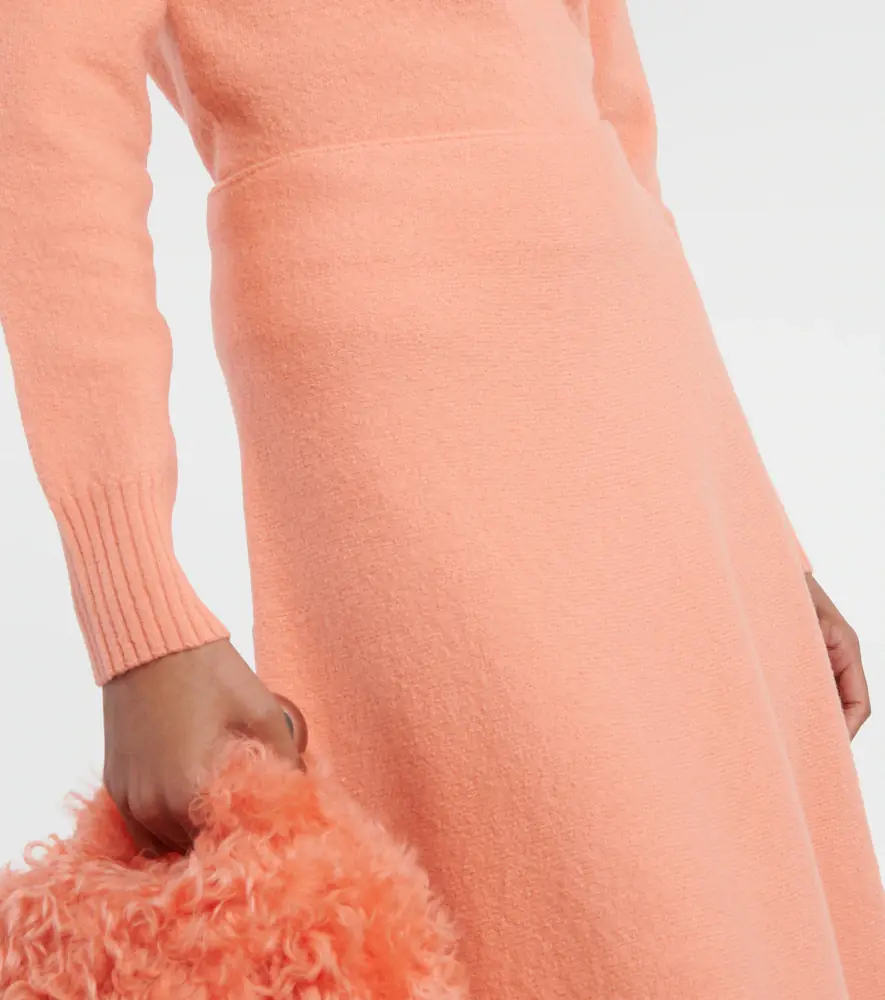 Jil Sander High-rise asymmetric wool midi skirt | Thumbnail 5 Jil Sander High-rise asymmetric wool midi skirt | Thumbnail 5