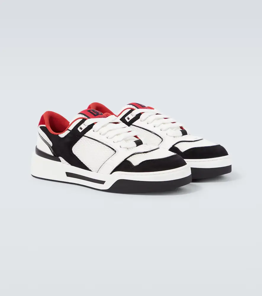 Dolce & Gabbana Roma leather-trimmed sneakers | Thumbnail 3