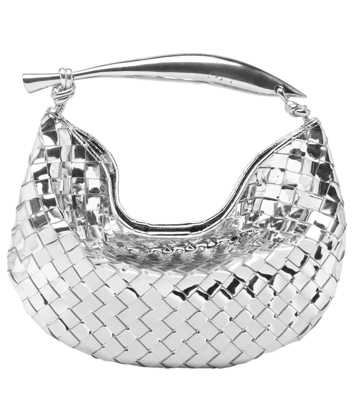Bottega Veneta Sardine Intrecciato mirrored leather tote bag