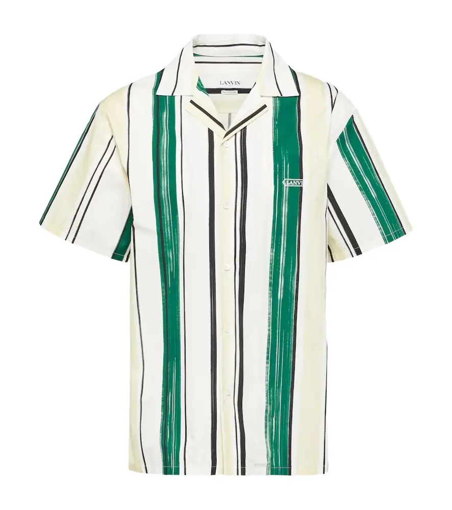 Lanvin Striped cotton bowling shirt | Image 1 Lanvin Striped cotton bowling shirt | Image 1