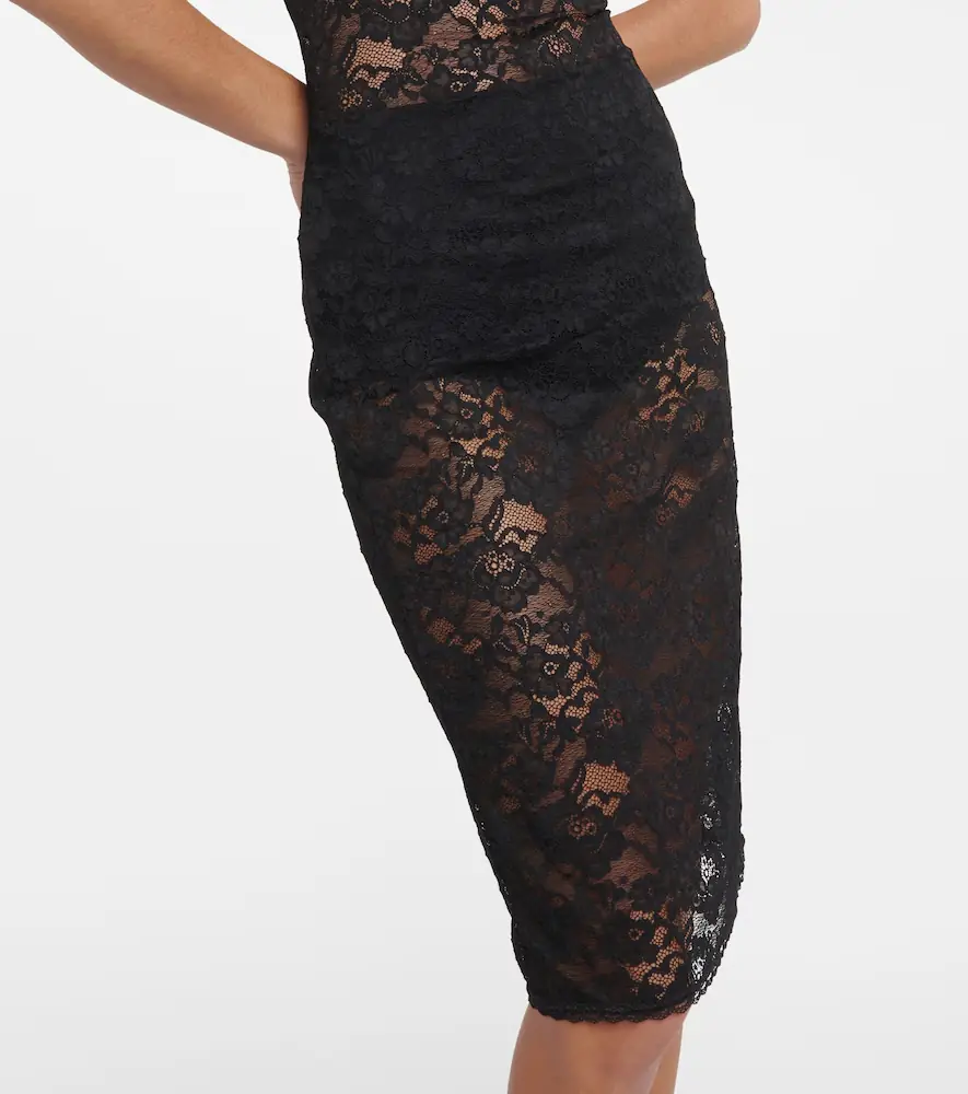 Oséree Oséree O-Lover floral lace midi dress | Thumbnail 4