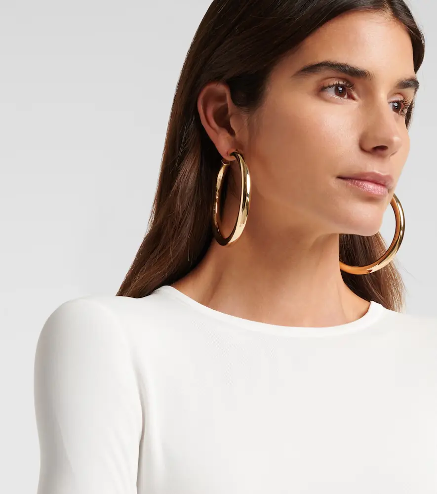 Jennifer Fisher Jamma 10kt gold-plated hoop earrings | Thumbnail 3 Jennifer Fisher Jamma 10kt gold-plated hoop earrings | Thumbnail 3
