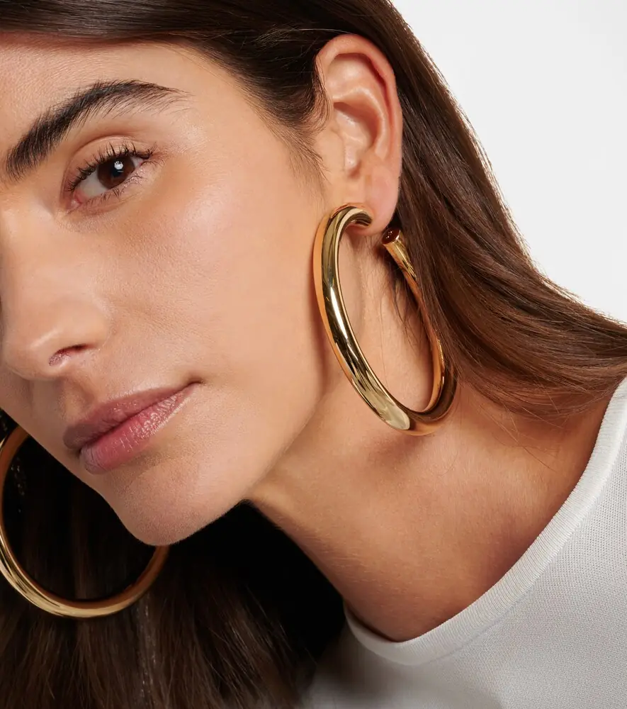 Jennifer Fisher Jamma 10kt gold-plated hoop earrings | Thumbnail 4 Jennifer Fisher Jamma 10kt gold-plated hoop earrings | Thumbnail 4