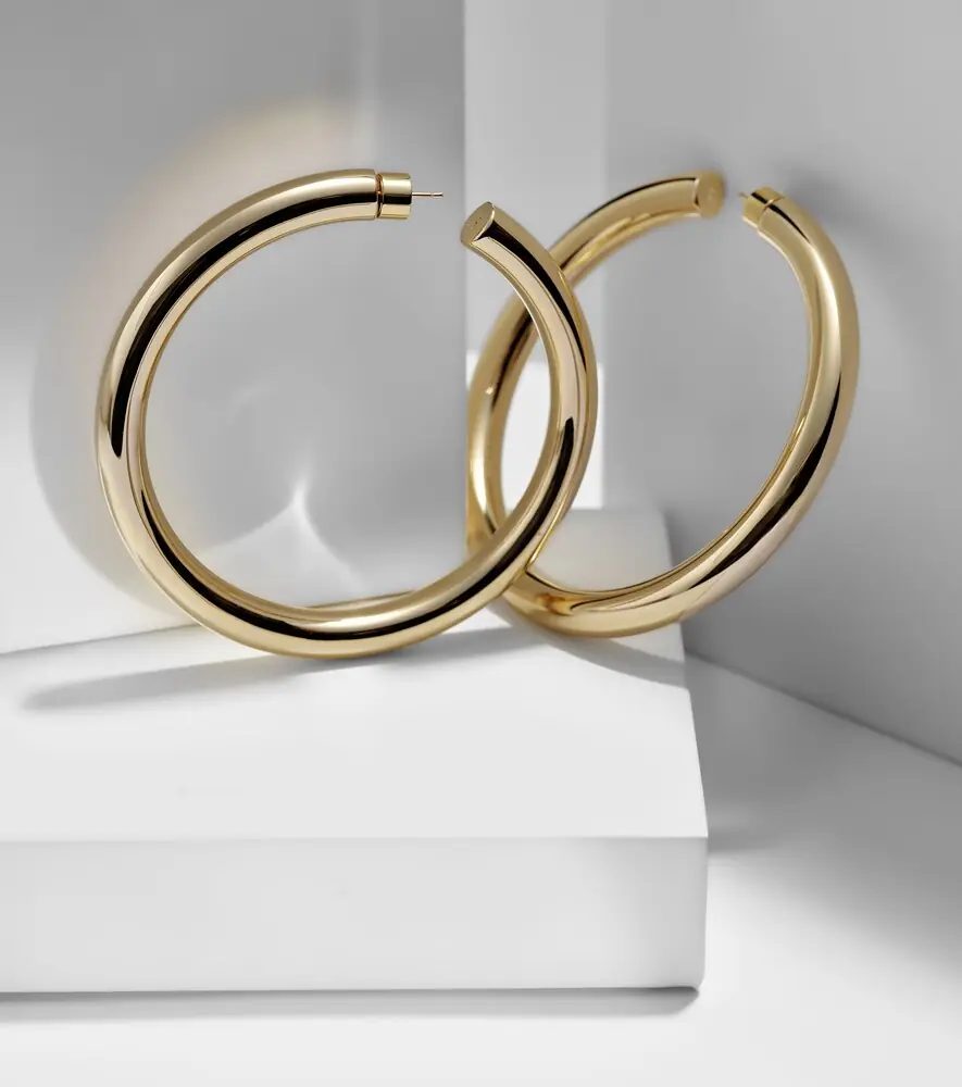 Jennifer Fisher Jamma 10kt gold-plated hoop earrings | Thumbnail 5 Jennifer Fisher Jamma 10kt gold-plated hoop earrings | Thumbnail 5