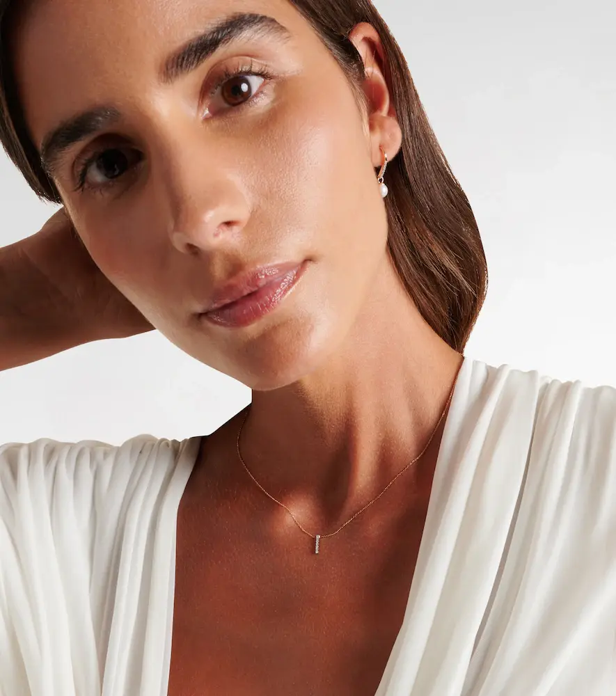 Mateo 14kt gold La Barre necklace with diamonds | Thumbnail 6 Mateo 14kt gold La Barre necklace with diamonds | Thumbnail 6