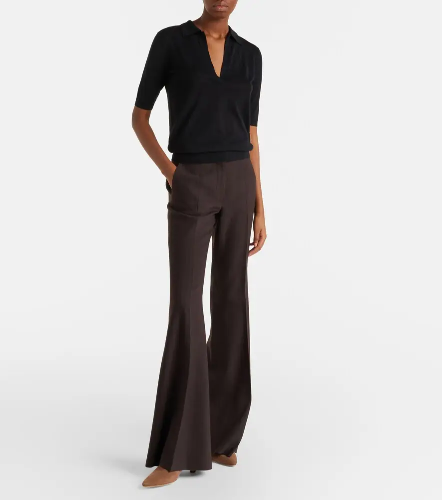 Gabriela Hearst Frank cashmere and silk polo sweater | Thumbnail 4 Gabriela Hearst Frank cashmere and silk polo sweater | Thumbnail 4