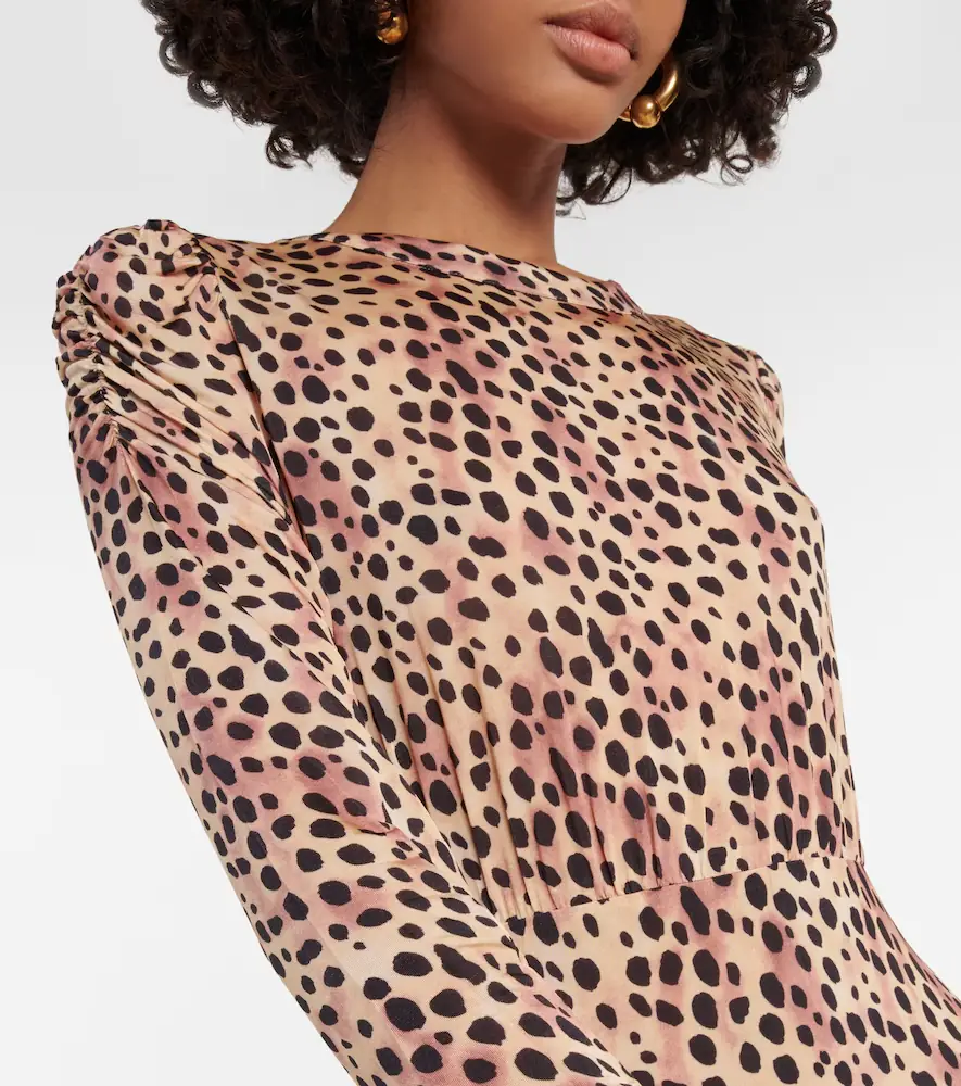 Rixo Cerise leopard-print midi dress | Thumbnail 2 Rixo Cerise leopard-print midi dress | Thumbnail 2