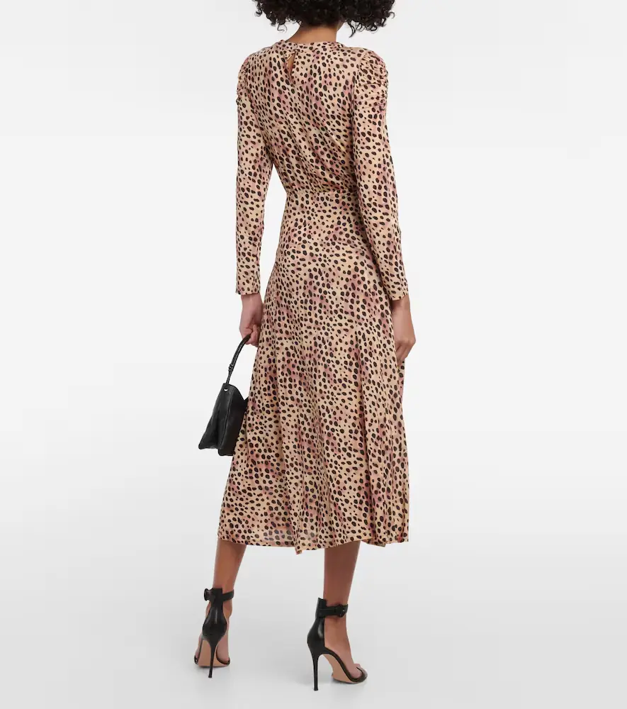 Rixo Cerise leopard-print midi dress | Thumbnail 3 Rixo Cerise leopard-print midi dress | Thumbnail 3