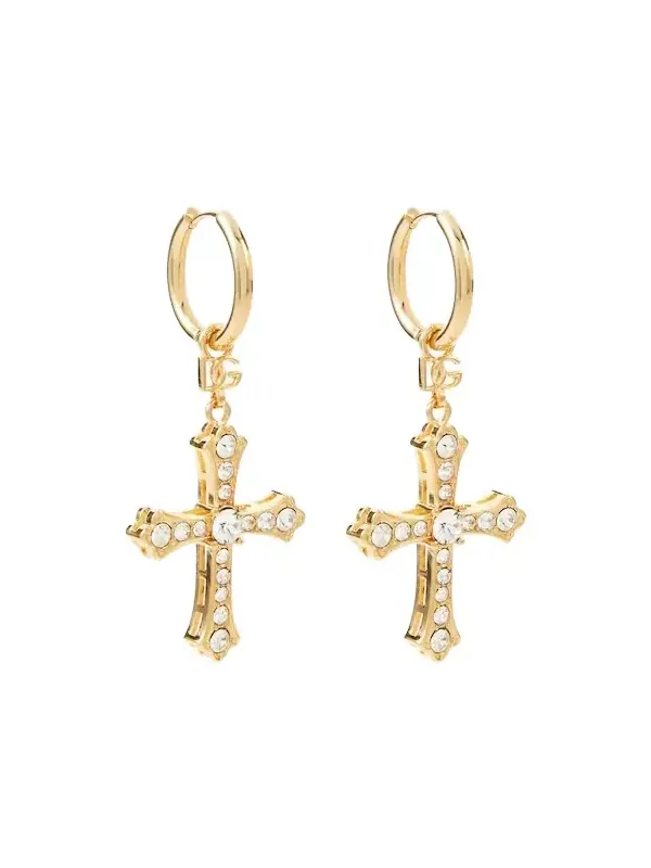 Crystal-embellished drop earrings Crystal-embellished drop earrings