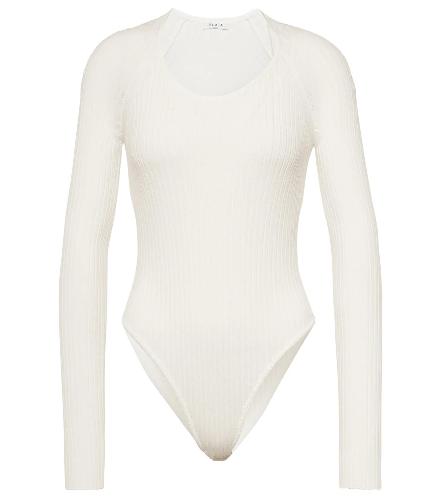 ALAÏA Ribbed-knit bodysuit