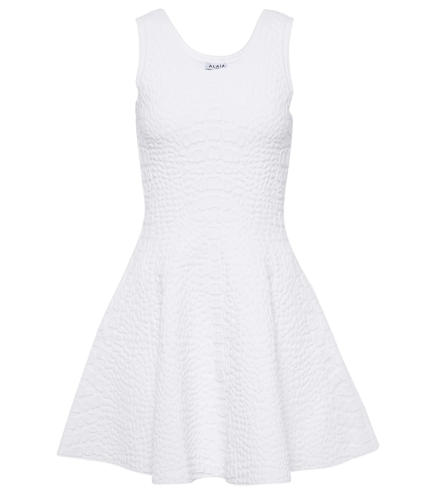 ALAÏA Croc-effect knitted minidress ALAÏA Croc-effect knitted minidress