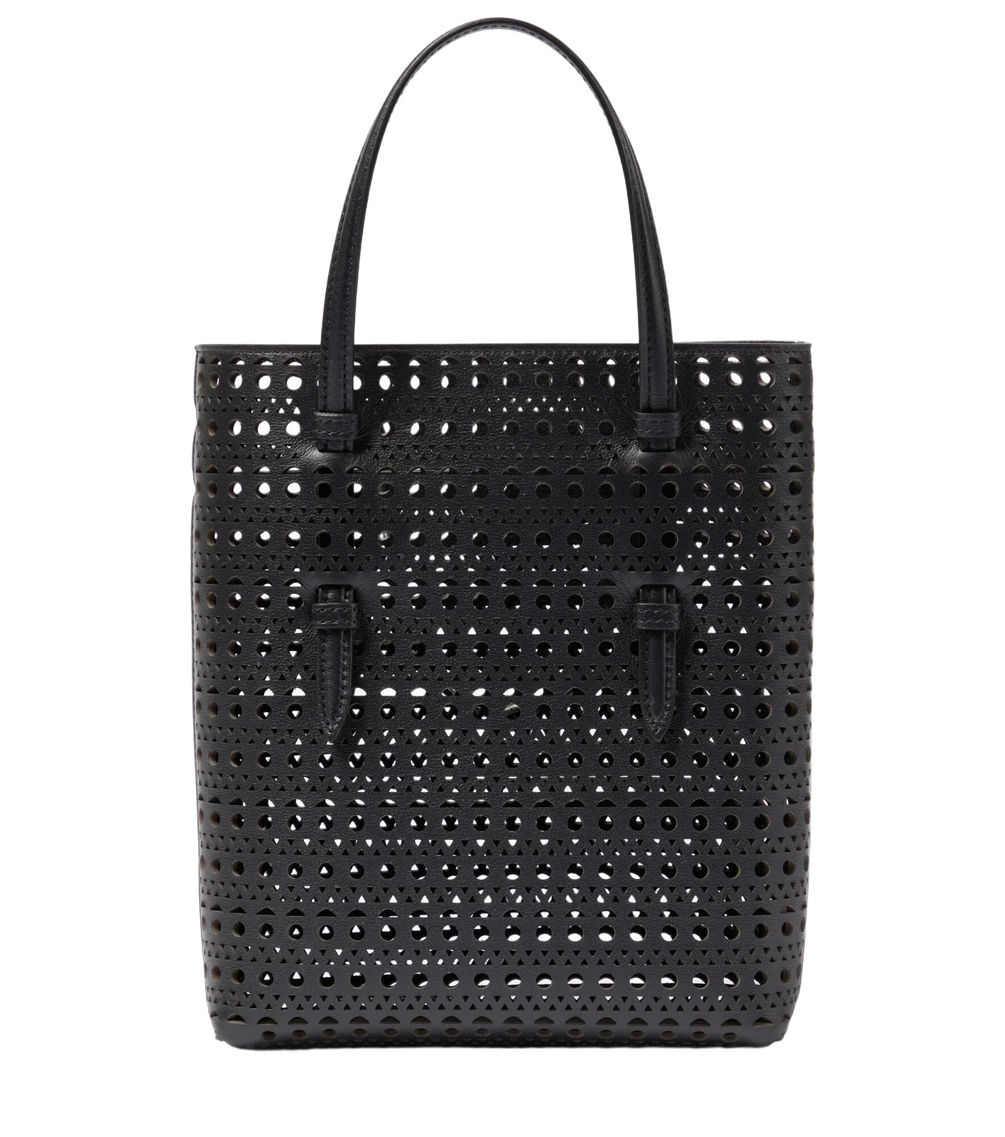 ALAÏA ALAÏA Mina Ns Vienne Wave leather top-handle bag