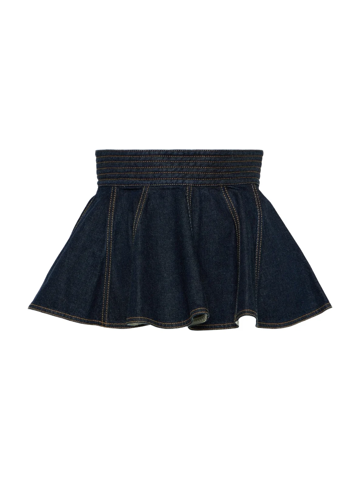 ALAÏA Peplum denim belt