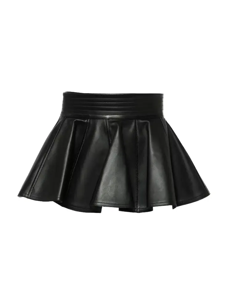 ALAÏA Peplum leather belt