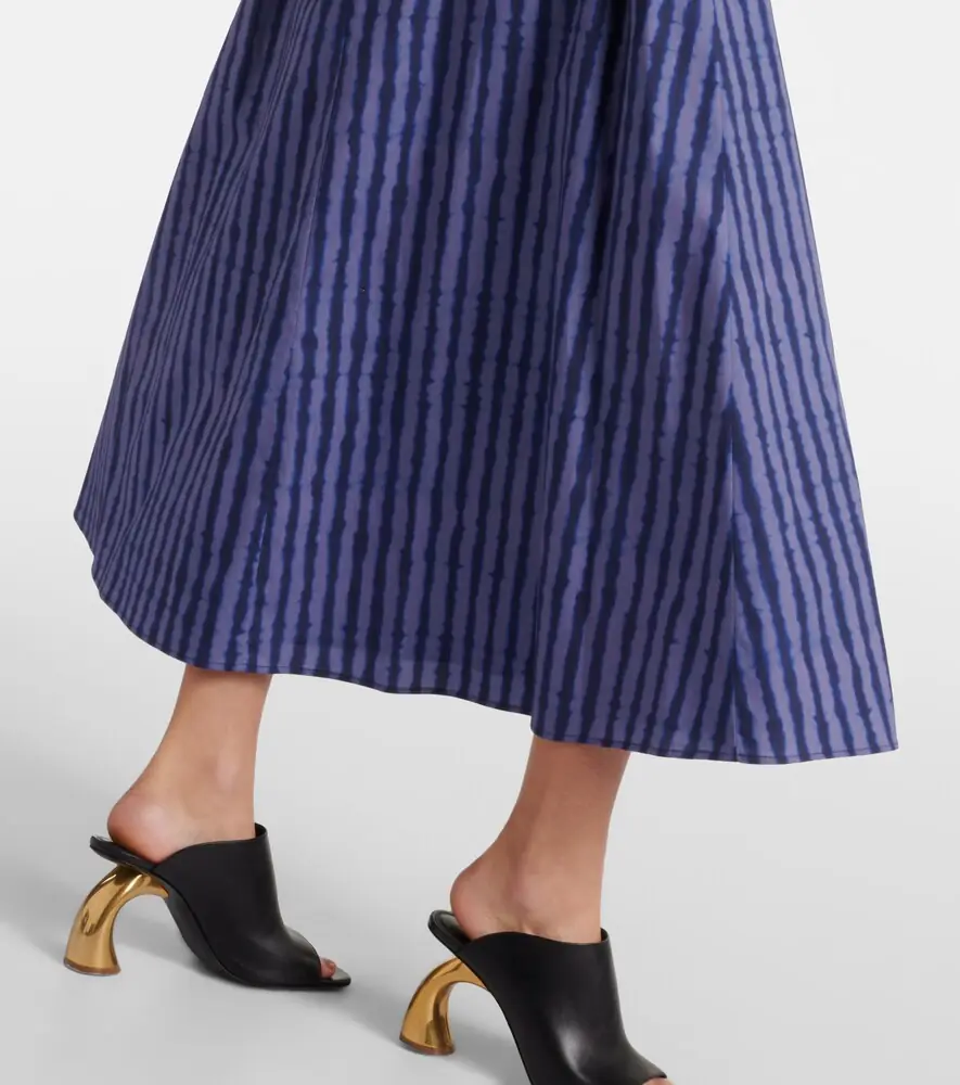 Altuzarra Ruched cotton-blend midi dress | Thumbnail 3
