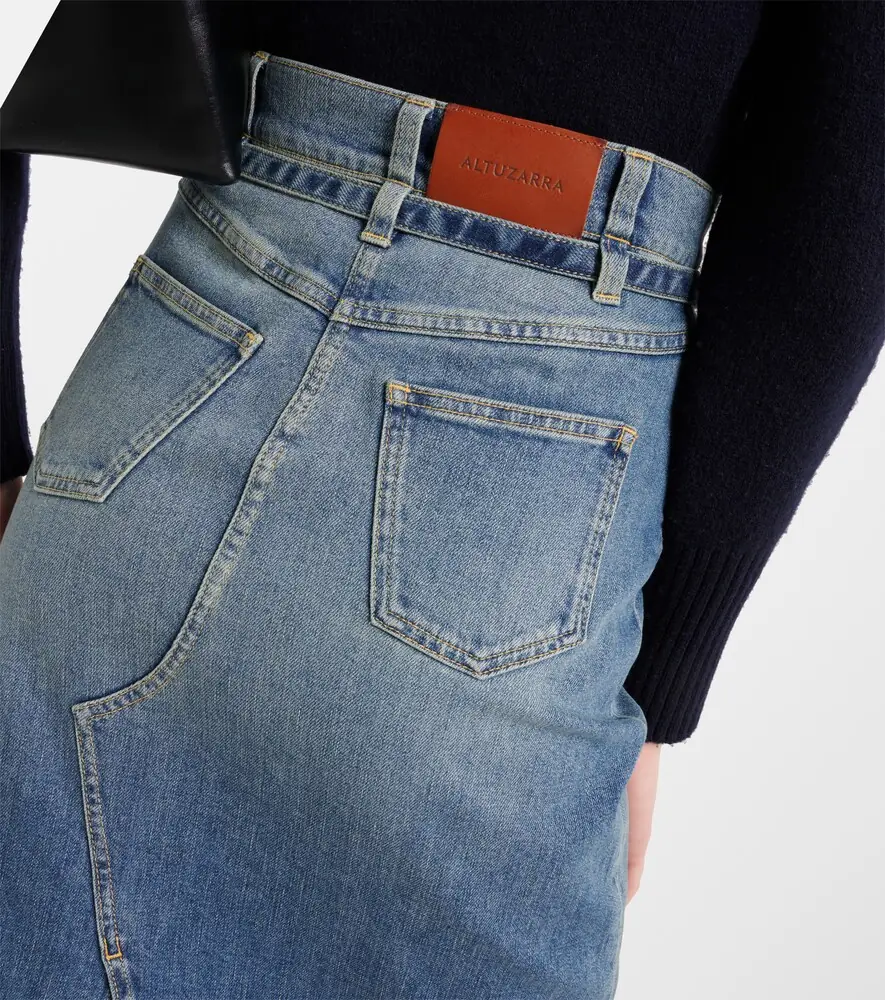 Altuzarra High-rise denim midi skirt | Thumbnail 2 Altuzarra High-rise denim midi skirt | Thumbnail 2