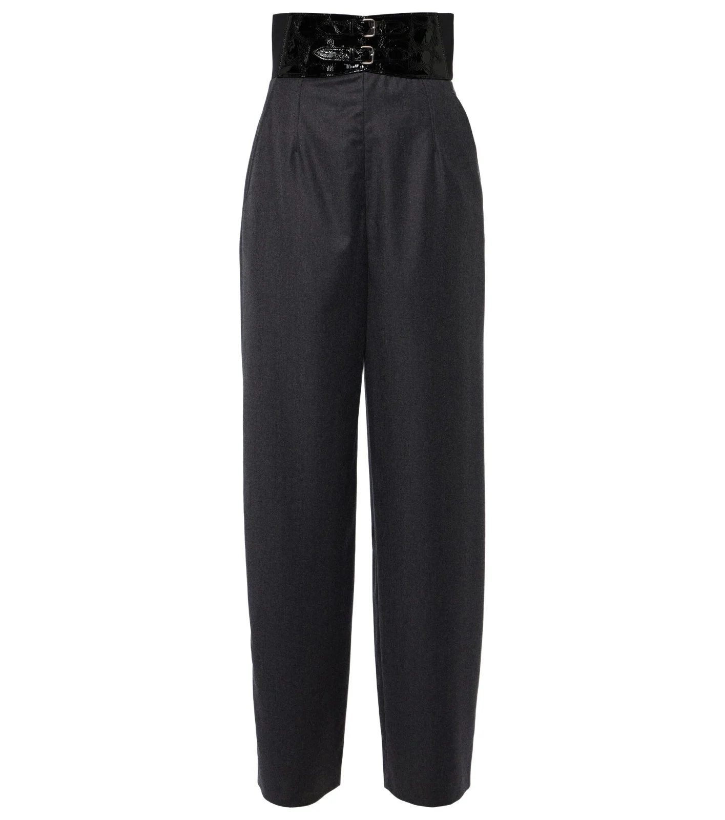 ALAÏA High-rise virgin wool straight pants ALAÏA High-rise virgin wool straight pants