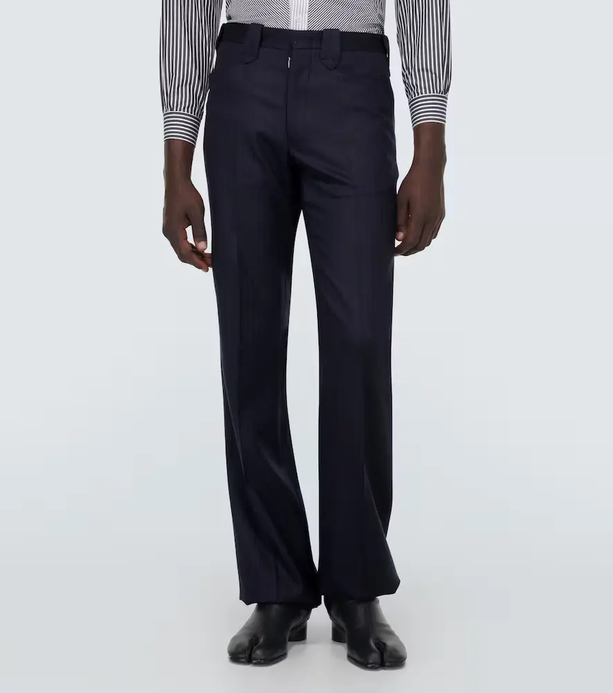 Maison Margiela Herringbone wool straight pants | Thumbnail 5 Maison Margiela Herringbone wool straight pants | Thumbnail 5