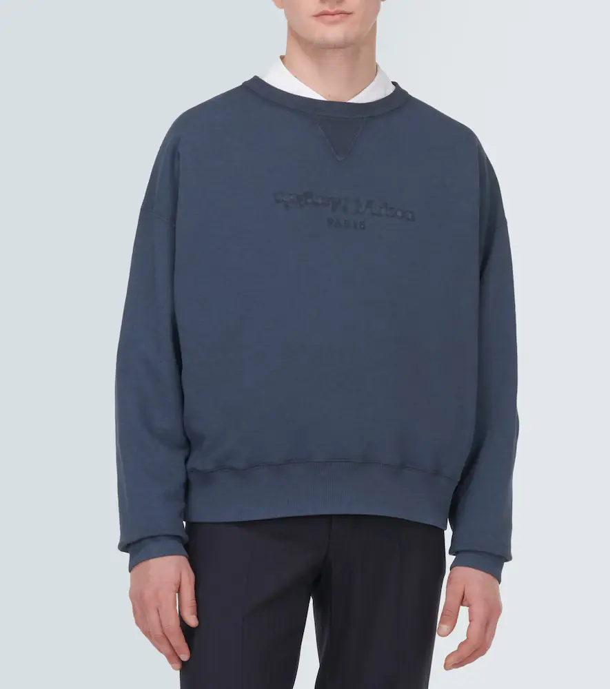 Maison Margiela Logo cotton jersey sweatshirt | Thumbnail 4 Maison Margiela Logo cotton jersey sweatshirt | Thumbnail 4