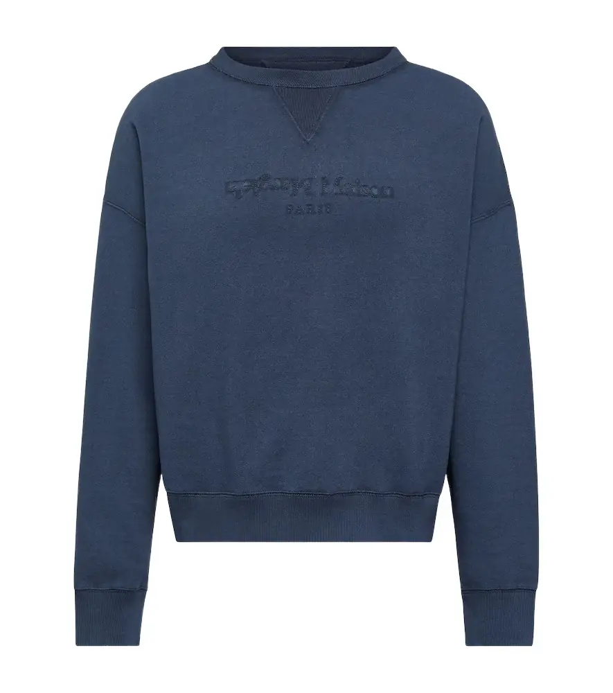 Maison Margiela Logo cotton jersey sweatshirt