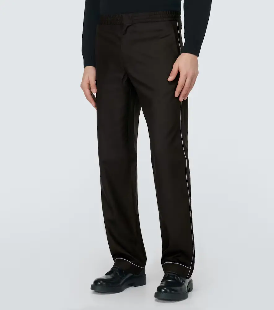Prada Silk straight pants | Thumbnail 4 Prada Silk straight pants | Thumbnail 4