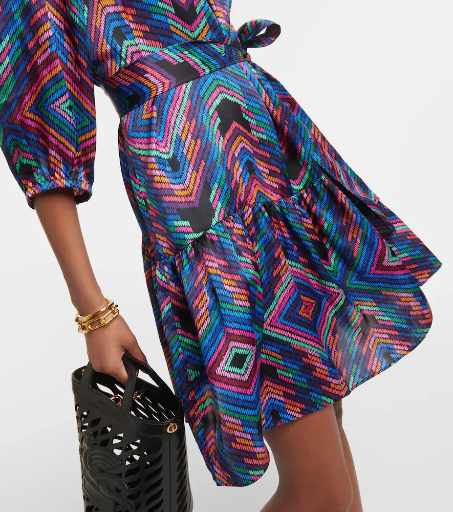 Eres Nightclub printed satin minidress | Thumbnail 6