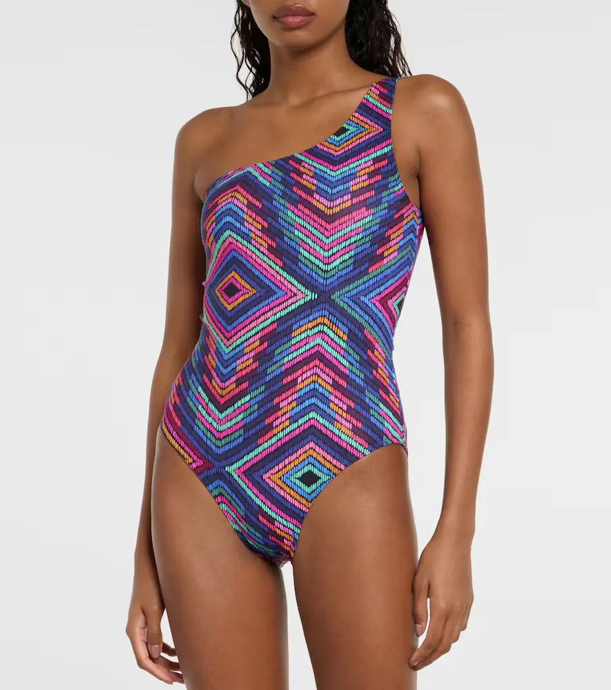 Eres Multicolor one-shoulder swimsuit | Thumbnail 2