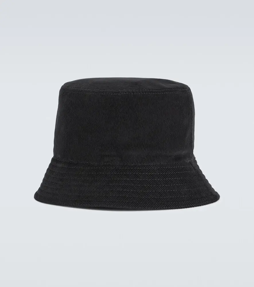 Prada Logo cotton corduroy bucket hat | Thumbnail 2