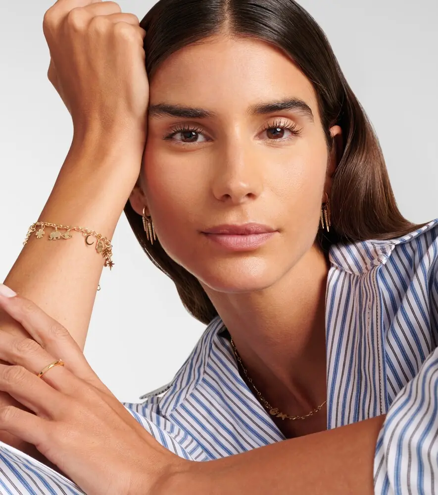 Sydney Evan 14kt gold charm bracelet | Thumbnail 5
