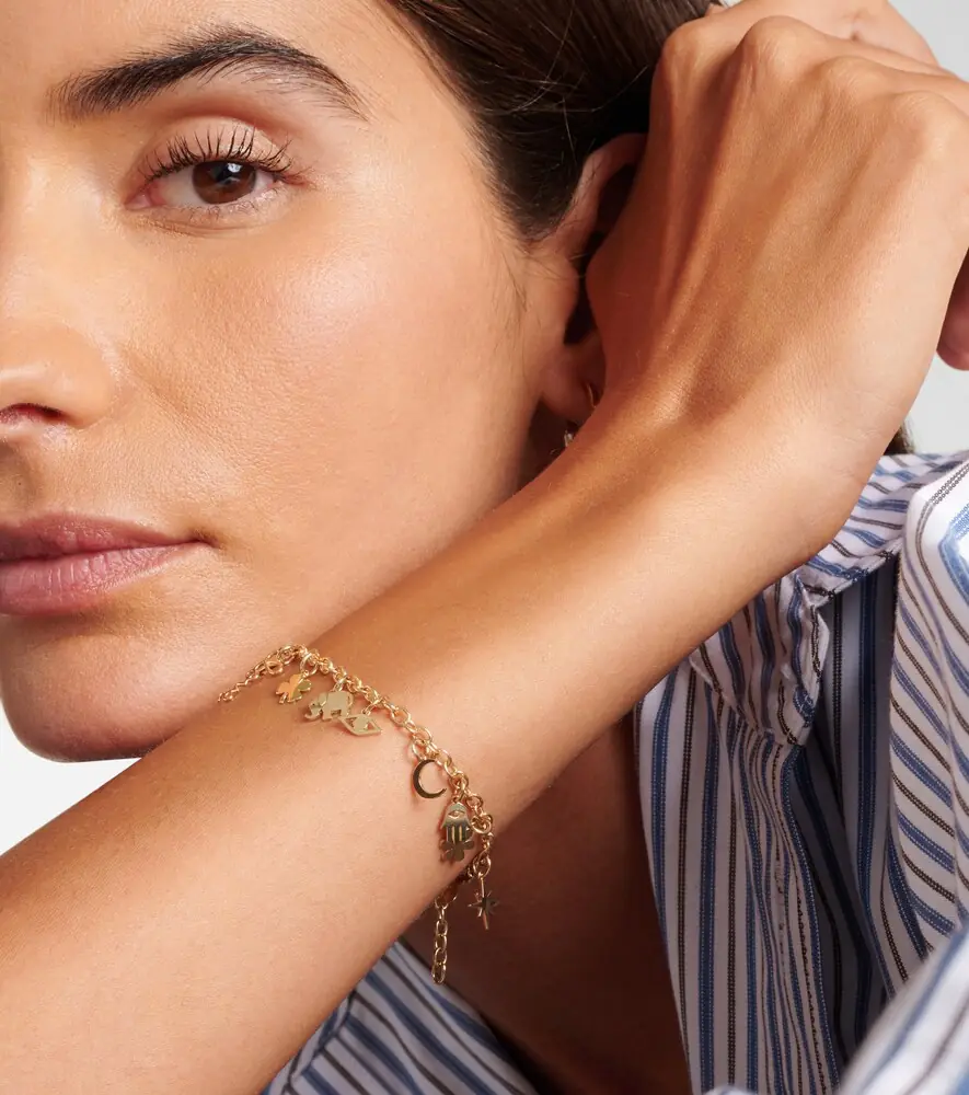 Sydney Evan 14kt gold charm bracelet | Thumbnail 6