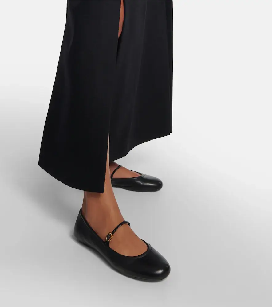 Gianvito Rossi Carla leather Mary Jane ballet flats | Thumbnail 2