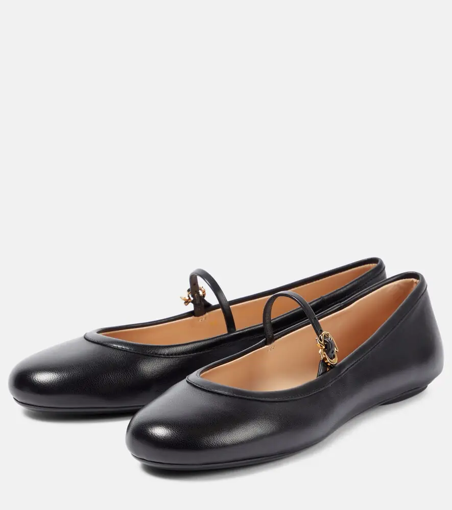 Gianvito Rossi Carla leather Mary Jane ballet flats | Thumbnail 4