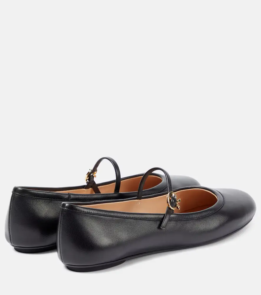 Gianvito Rossi Carla leather Mary Jane ballet flats | Thumbnail 5
