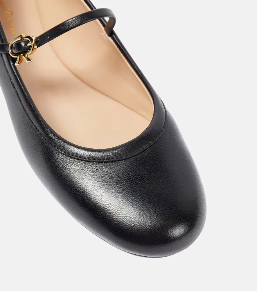 Gianvito Rossi Carla leather Mary Jane ballet flats | Thumbnail 6