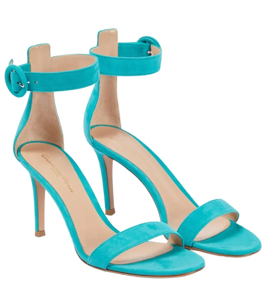Gianvito Rossi Portofino 85 suede sandals