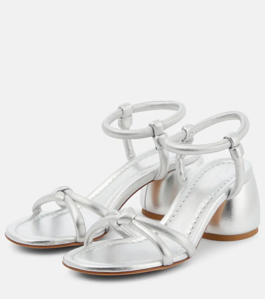 Gianvito Rossi Cassis metallic leather sandals | Thumbnail 6