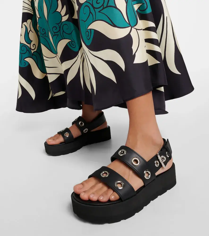 Gianvito Rossi Leather platform sandals | Thumbnail 2