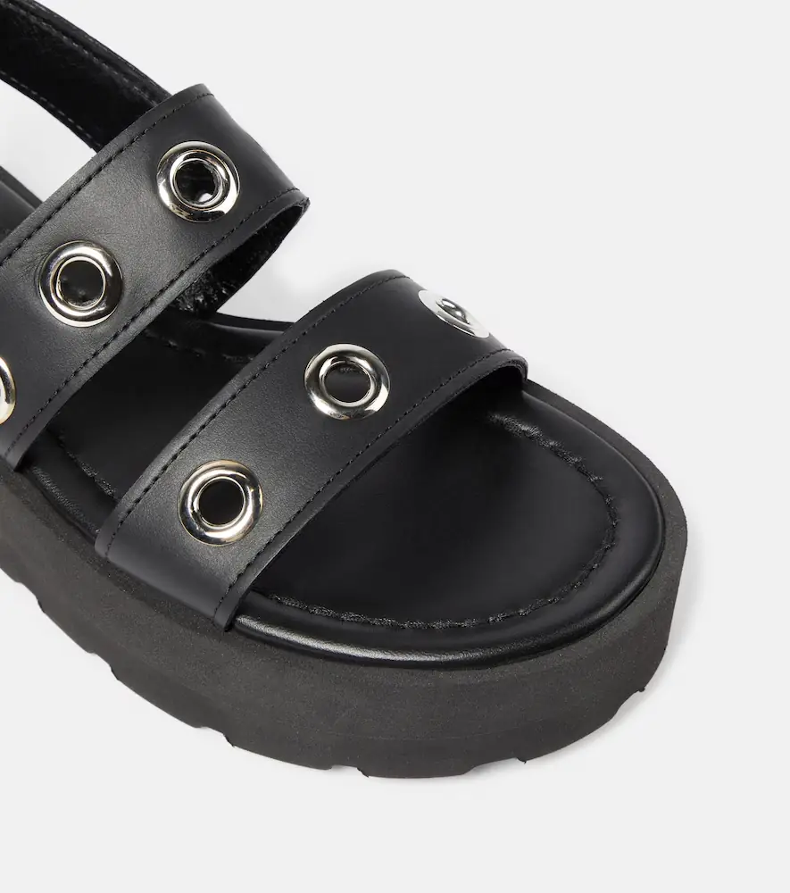 Gianvito Rossi Leather platform sandals | Thumbnail 5
