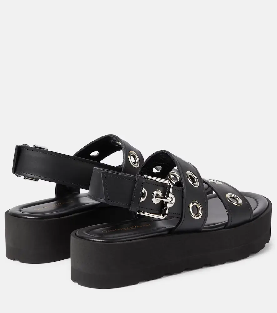 Gianvito Rossi Leather platform sandals | Thumbnail 6
