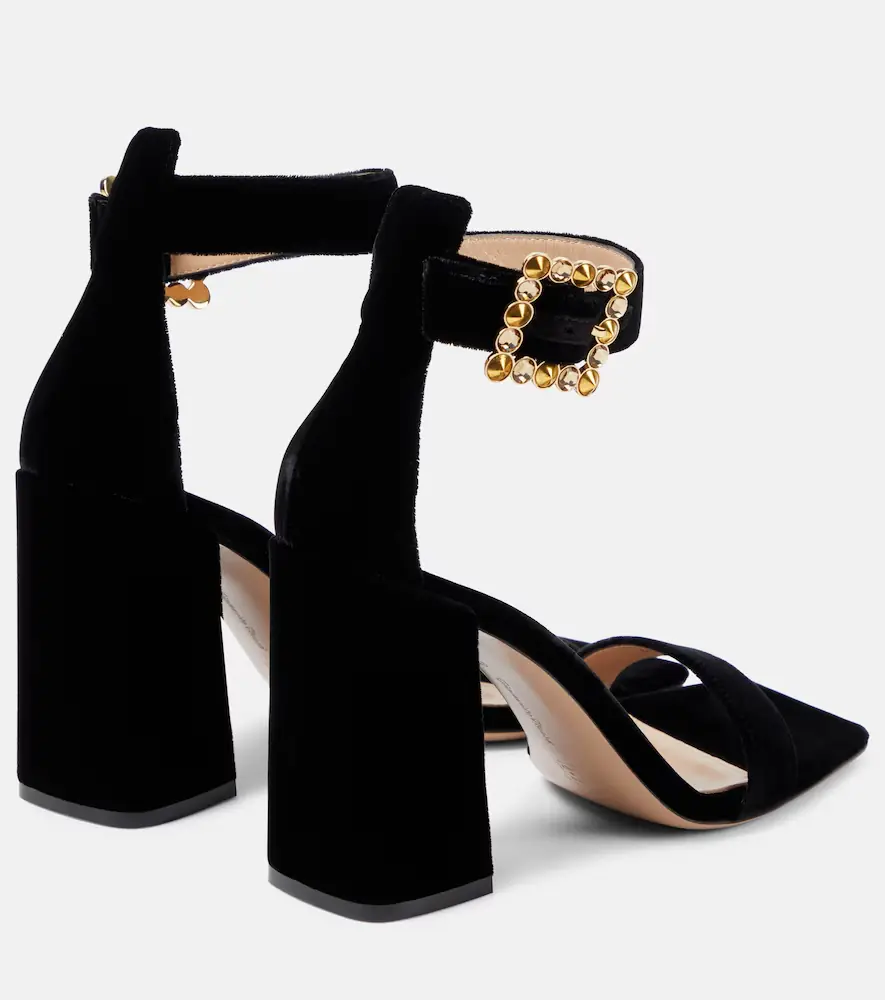 Gianvito Rossi Wondy velvet sandals | Thumbnail 3