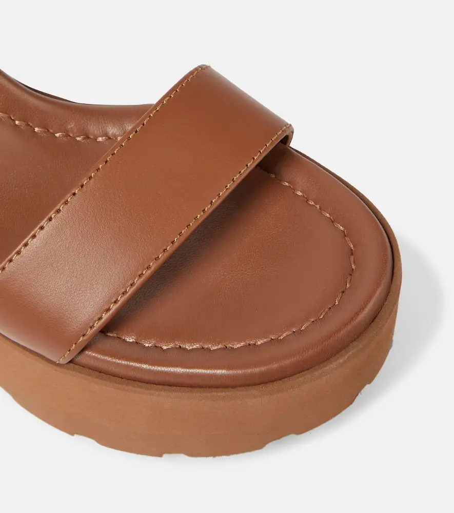 Gianvito Rossi Leather platform wedge sandals | Thumbnail 7