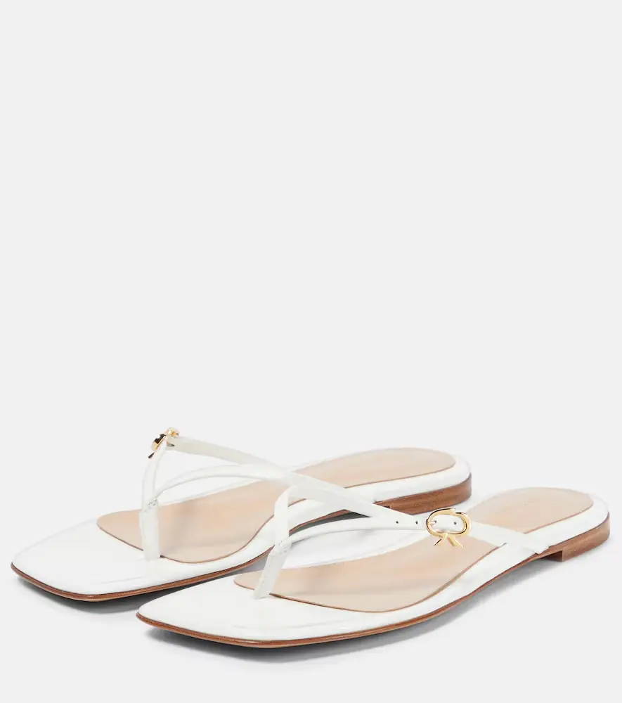 Gianvito Rossi Patent leather thong sandals | Thumbnail 5