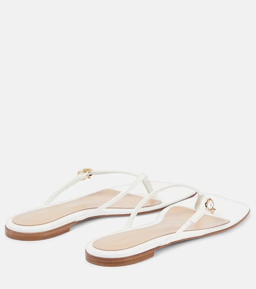 Gianvito Rossi Patent leather thong sandals | Thumbnail 6