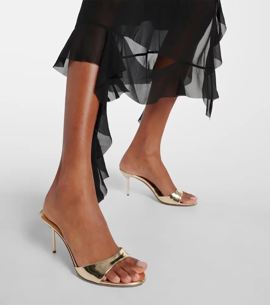 Paris Texas Lidia metallic leather mules | Thumbnail 6 Paris Texas Lidia metallic leather mules | Thumbnail 6